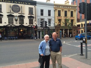 Mom and dad in Dublin