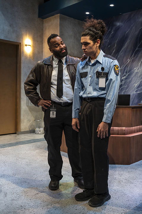 LOBBY HERO (Shattered Globe Theater): Kenneth Lonergan’s well-oiled morality play gets a stunning, you-can’t-miss-this production